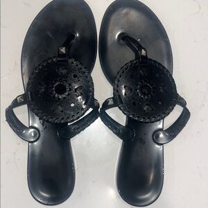 Jack Rogers Georgia black Jelly Sandals 
Size 9